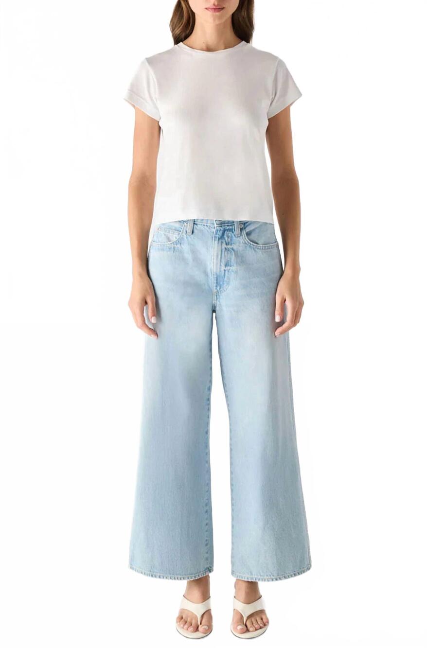 NEW AMO women's frida crop denim jean in whim